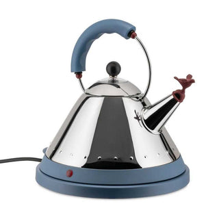 Alessi MG32 electric kettle in steel with coloured handle and base - Buy now on ShopDecor - Discover the best products by ALESSI design