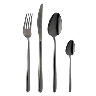 Broggi Stiletto set 24 cutlery Black - Buy now on ShopDecor - Discover the best products by BROGGI design