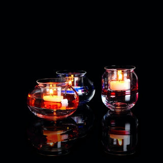 Carlo Moretti Lumina candlestick blue in Murano glass h 10 cm - Buy now on ShopDecor - Discover the best products by CARLO MORETTI design