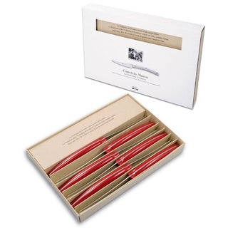 Coltellerie Berti Convivio Nuovo set 6 steak knives 619 red - Buy now on ShopDecor - Discover the best products by COLTELLERIE BERTI 1895 design