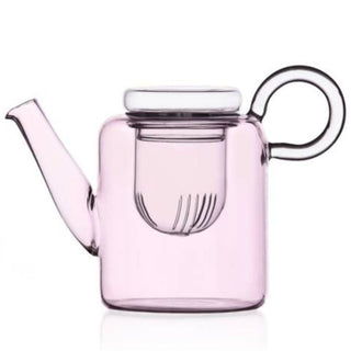 Ichendorf Piuma big teapot with filter by Marco Sironi Pink - Buy now on ShopDecor - Discover the best products by ICHENDORF design