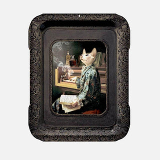 Ibride Galerie de Portraits Lazy Victoire tray/picture 30x41 cm. - Buy now on ShopDecor - Discover the best products by IBRIDE design