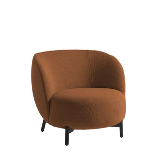 Kartell Lunam armchair in Orsetto fabric with black structure Kartell Orsetto 4 Russet - Buy now on ShopDecor - Discover the best products by KARTELL design
