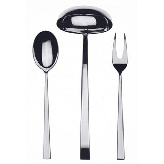 Mepra Atena 3-piece serving set stainless steel - Buy now on ShopDecor - Discover the best products by MEPRA design