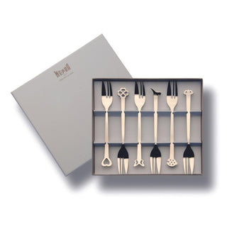 Mepra Evento set 6 cake forks stainless steel - Buy now on ShopDecor - Discover the best products by MEPRA design