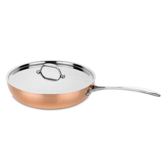 Mepra Toscana Copper frying pan with lid diam. 26 cm. - Buy now on ShopDecor - Discover the best products by MEPRA design