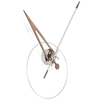 Nomon Cris N wall clock made of wood White - Buy now on ShopDecor - Discover the best products by NOMON design