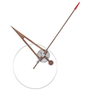 Nomon Cris N wall clock made of wood Red - Buy now on ShopDecor - Discover the best products by NOMON design