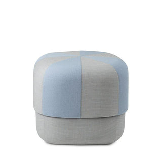 Normann Copenhagen Circus Duo Small fabric pouf 46x46cm. with h.40 cm. Normann Copenhagen Circus Duo Light Blue - Buy now on ShopDecor - Discover the best products by NORMANN COPENHAGEN design