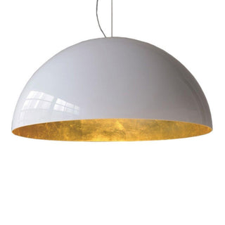 OLuce Sonora 490 suspension lamp diam 90 cm. by Vico Magistretti Oluce White/Gold - Buy now on ShopDecor - Discover the best products by OLUCE design