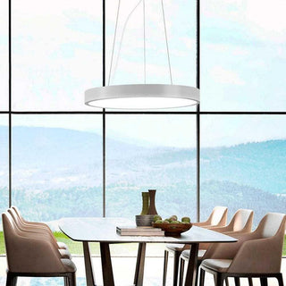 Panzeri Planet Ring suspension lamp LED white diam. 100 cm - Buy now on ShopDecor - Discover the best products by PANZERI design