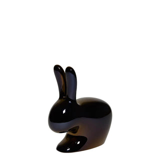 Qeeboo Rabbit Chair Baby Metal Finish Qeeboo Black pearl - Buy now on ShopDecor - Discover the best products by QEEBOO design