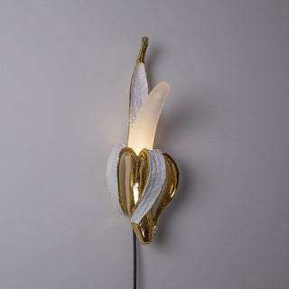 Seletti Banana Lamp Phooey wall lamp gold - Buy now on ShopDecor - Discover the best products by SELETTI design