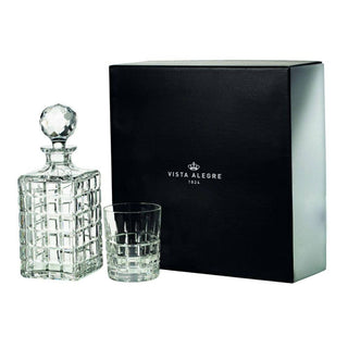 Vista Alegre Helsinky case with whisky decanter and 4 Old Fashion glasses - Buy now on ShopDecor - Discover the best products by VISTA ALEGRE design