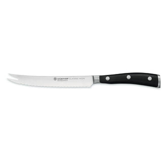 Wusthof Classic Ikon tomato knife 14 cm. black - Buy now on ShopDecor - Discover the best products by WÜSTHOF design