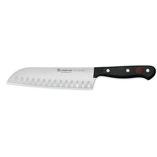 Wusthof Gourmet santoku knife with hollow edge 17 cm. black - Buy now on ShopDecor - Discover the best products by WÜSTHOF design